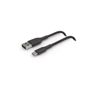 کابل شارژ سریع USB-A به Micro-USB بلکین مدل CAB007bt1MBK با روکش بافته و طول 1 متر 2