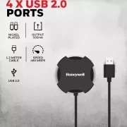هاب 4 پورت USB هانیول مدل HC000011/LAP/NPH/4U/BLK 2