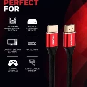 کابل HDMI 2.1 هانیول مدل HC000014/HDM/3M/RED/V2.1 طول 3 متر 4