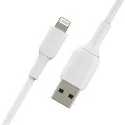 کابل شارژ لایتنینگ به USB-A شارژ سریع بلکین مدل CAA001bt1MWH2PK طول 1 متر بسته‌ 2 عددی 3