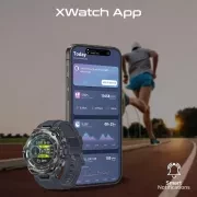 ساعت هوشمند پرومیت مدل XWATCH-R19.GREY با صفحه گرد و قابلیت تماس بلوتوثی 4
